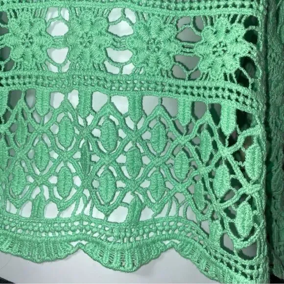 NEW! Very J Crochet Tank Top-Mint-Size M/L - Picture 5 of 7